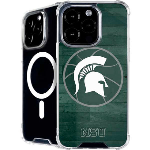 Michigan State University Basketball Courtside iPhone 16 Pro MagSafe Case
